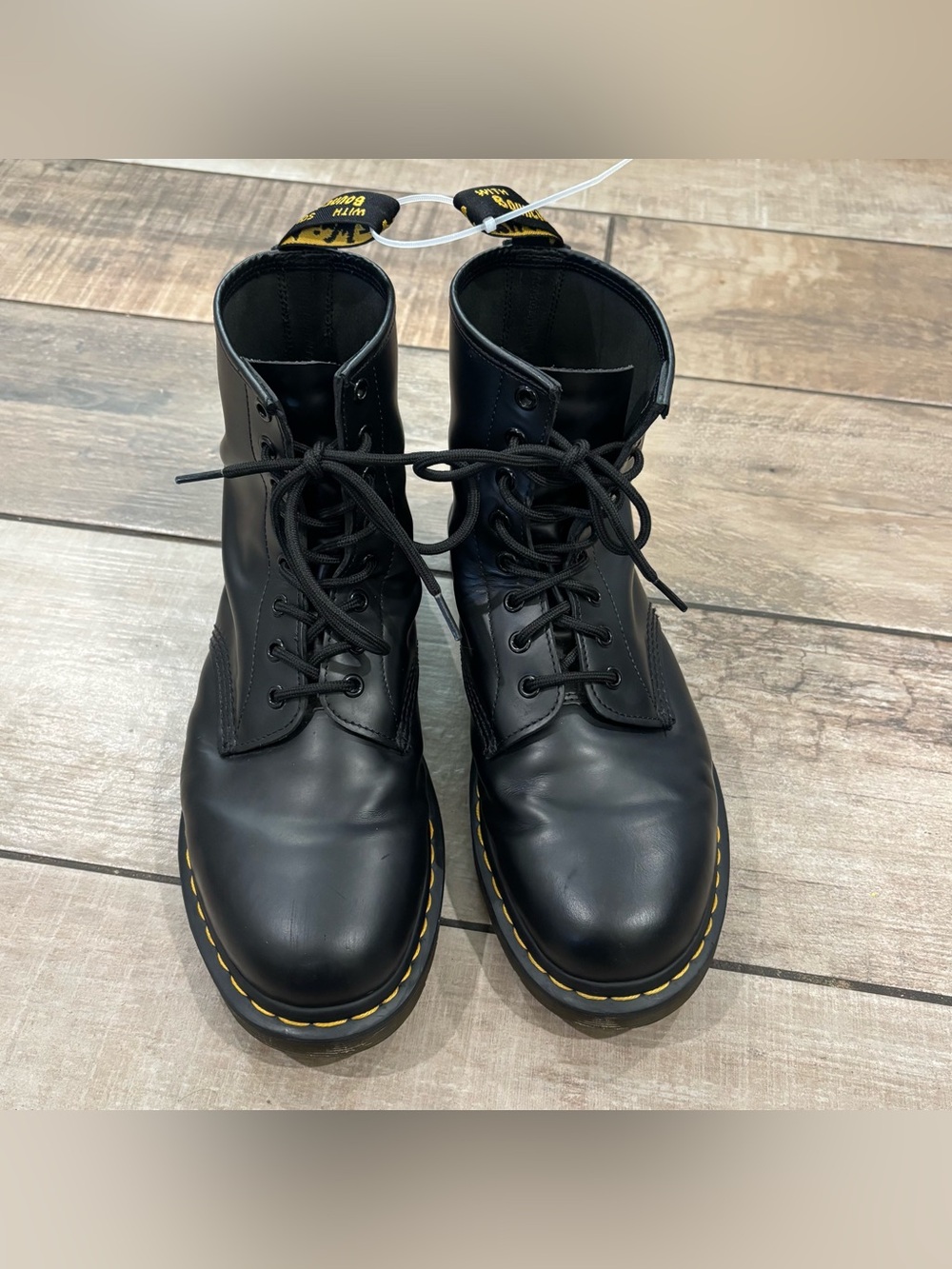 Dr. Martens Unisex 1460 Smooth Leather Lace Up Boots, Size US Men’s 10